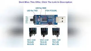 Up To 40% OFF DSD TECH SH-U09C2 USB to TTL Adapter Built-in FTDI FT232RL IC for Debugging and Progr