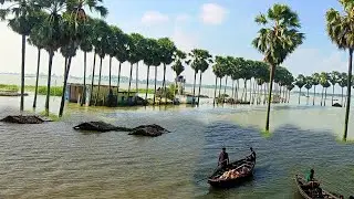 Bihar flood - Ganga river rising in Bhagalpur