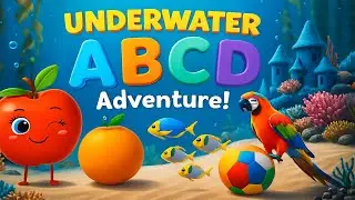 Under water adventure | ABC Alphabet Learning for Kids | 3D Animation | A for Apple 🍎 B for ball 🍒🍎
