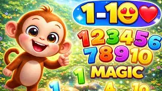 Magic Monkey Learns 1 to 10 🐵✨ | Fun Kids Cartoon | Cartoon TV