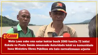 Mota Loes sobu ona natar hektar besik 2000 família 72 inklui Eskola no Postu Saúde ameasadu