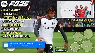 DFL 25 MOBILE ANDROID OFFLINE - High Graphics | FIFA 16 MOD DFL 25 | Realface, Transfer & Kits 24/25