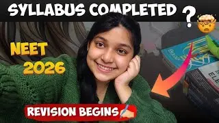NEET 2026 Revision Begins 💥💪🏻| STUDY VLOG 📖 | Smile With Shaina 
