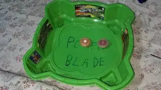 Batalla Beyblades Burst Dual Layer Anubion Naranjo A2 vs Kerbeus Caf&egrave; K2 en Estadio Burst Quad Drive