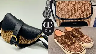 NEW at men's DIOR 🟤 DIOR SADDLE BAG BROWN OBLIQUE 🟤 DIOR JETT MESSENGER 🟤 DIOR SALTWIND SNEAKER