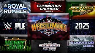 WWE All PLE Events 2025 | Full Schedule | January - December | Date & Venue
