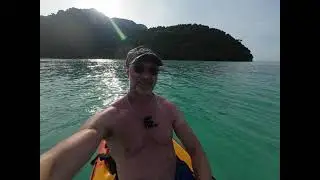 phi phi islands. kayaking to monkey beach. naughty monkeys !