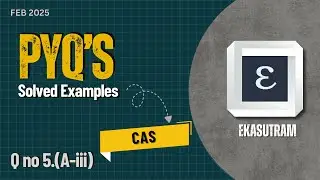 PYQ's Solved (CAS) - Q.5)A.iii) Feb 2025 Paper