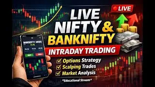 LIVE NIFTY & BANKNIFTY Trading | Intraday Options Strategy | Live Market Analysis (Portrait)