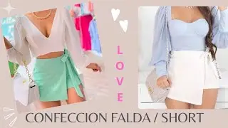 🌟 Como hacer una Falda Short  Para Principiantes Super F&aacute;cil 🌷 #costurafacil #diy #moda #costura