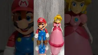 Mario y Peach Jakks Pacific 4&rdquo; #mariobros #jakkspacific