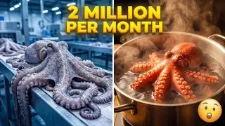 How Millions of Octopus Are Processed in Modern Food Factories | Seafood Processing Documentary