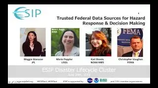 Trusted Federal Data Sources for Hazard Response & Decision Making