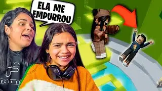 ROBLOX - MINHA MÃE FICOU COM RAIVA PORQUE EMPURRARAM ELA NO TOWER 🤣