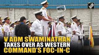 Vice Admiral Swaminathan takes over as Western Naval Command&rsquo;s Flag Officer Commanding-In-Chief