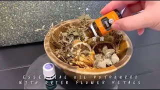 Essential Oil  Potpourri with Dried Flower Petals干燥花扩香座
