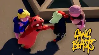 GANG BEASTS ONLINE - I Threw My Own Teammate Over... [Waves]