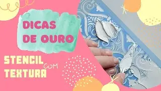 ✅  Stencil com alto relevo em menos de 2 minutos|Célia Camargo artesanato