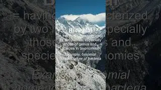 Word of the Day: Binomial #Shorts