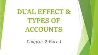 Dual Effect and Types of Accounts #11th Commerce#Gujarat Board#Elements of Accountancy#Ch-2 Part-1