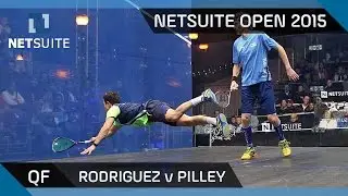 Squash: NetSuite Open 2015 Quarter-Final Highlights - Rodriguez v Pilley