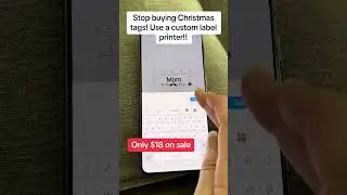 Perfect for Gift Labels! #labelmaker #printer #organizedhome #christmas