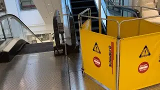 Otis Escalators being modernized by Schindler at The Bay (Bay Centre) - Victoria, BC