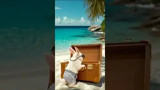 bunny, summer, vacation, rabbit, cartoons, animation, pets, mood, funny, fluffy, cute, dreams