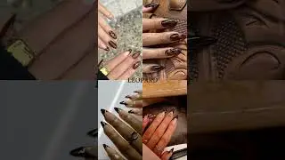 NAIL TRENDS FOR FALL 2024 #autumnnails #burgundy #fall #fall2024 #nails #espresso #glamour #leopard