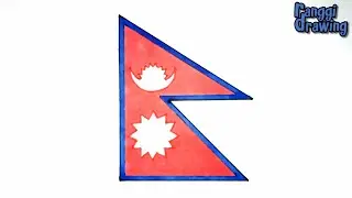 How to Draw The Flag of Nepal