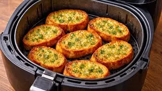 ASMR Cooking: I Tried Making Italian Garlic Bread in an Air Fryer | Anyone Can Do This