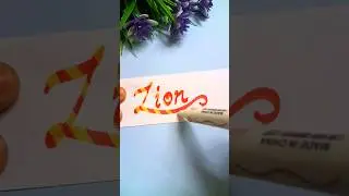 Amazing #calligraphy Hack ✨️ Color Changing MAGIC Pen 😱 #handlettering #diy #art #music #shorts