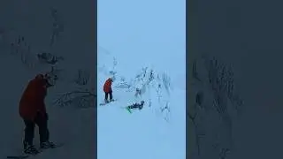 Snowboard mistake and a punishment 🏂😈 #snowboarding #fail #falling