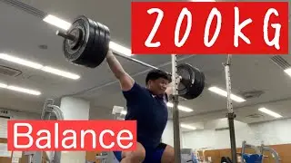 200KG Balance Snatch in Okinawa week3 【ウエイトリフティング】【スナッチ】
