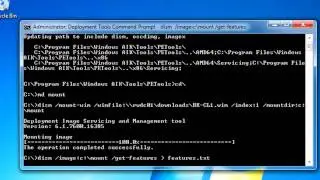 Modify Microsoft Images (WIM file) using Deployment Imaging Servicing & Management  (DISM)