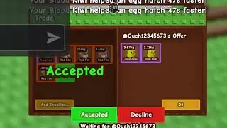 I gave an overpay for 2 chicken zombie in grow a garden trading | Roblox [Grow a garden]