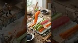 Tiny Chefs Create Perfect Sushi | Mini ASMR Universe 🍣🤏 #asmr #cooking #art #food #trending #shorts