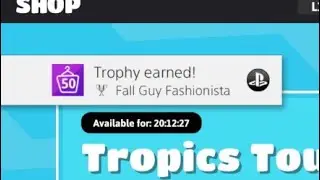 Fall Guys - Fall Guy Fashionista Trophy - Unlock 50 Cosmetic Items From The Store