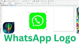 How to make WhatsApp Logo from Scratch in CorelDRAW: Step-by-Step Guide | coreldraw tutorial 2024