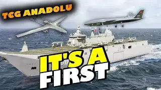 Turkish Defense Industry Shines | TCG Anadolu, World's First Heavy Helicopter & UAV Warship!