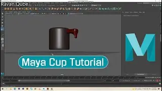 Maya Tutorial: How to create coffee cup in maya 2018 with texure