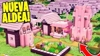 ALDEA del BIOMA de CEREZOS! 😍 &iexcl;NUEVA ALDEA de MINECRAFT 1.20!