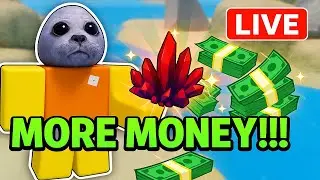Live - Grinding Money + Merchant Stock (Prospecting Roblox)