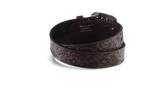 ARIAT Women's Scroll Embossed Buckle Belt