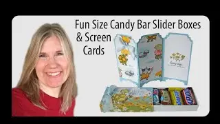 Fun Size Candy Bar Slider Box & matching Screen Cards