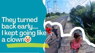 They turned back early... I continued like a clown🤡. #goarunning#konakani#notsosusegadversion#goans.
