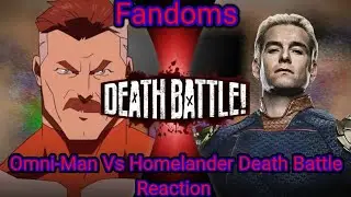Fandoms react to Omni-Man Vs Homelander Death Battle! (Gacha reaction)