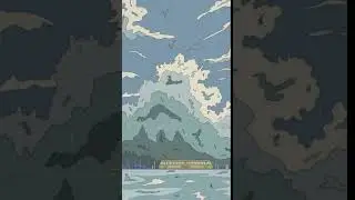 Ukiyoe on a nature vacation trip Animated
