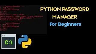 Creating a Python Password Manager (For Beginners - Less than 60 lines of code)