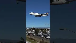 Boeing747, Lufthansa, Plane Spotting at LAX Airport, #viral #shortvideo #short #video
